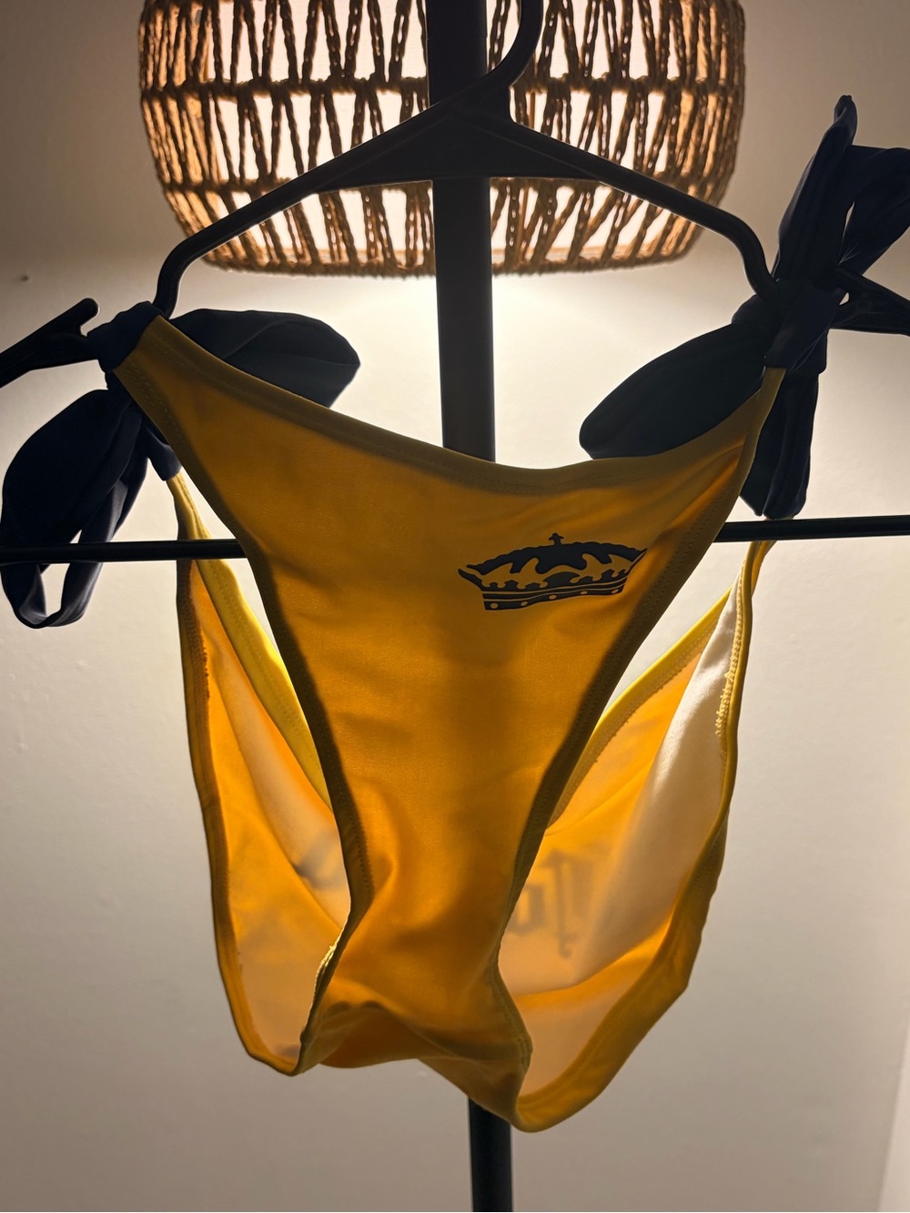Corona Yellow Crown-Logo Swim Bottoms